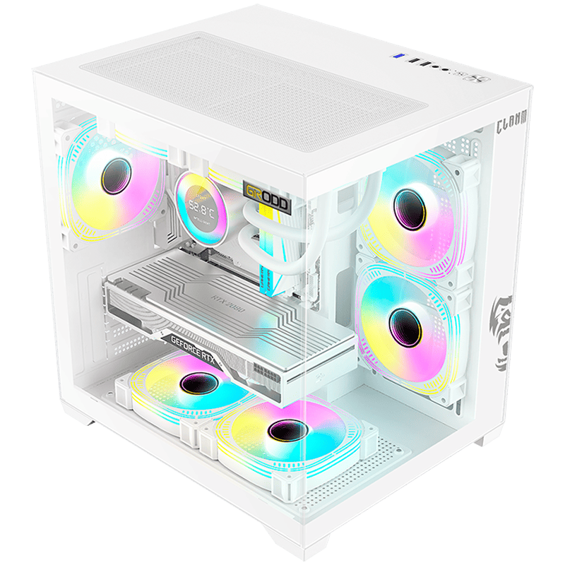 Gabinete Gamer Grodd Snow Clanm