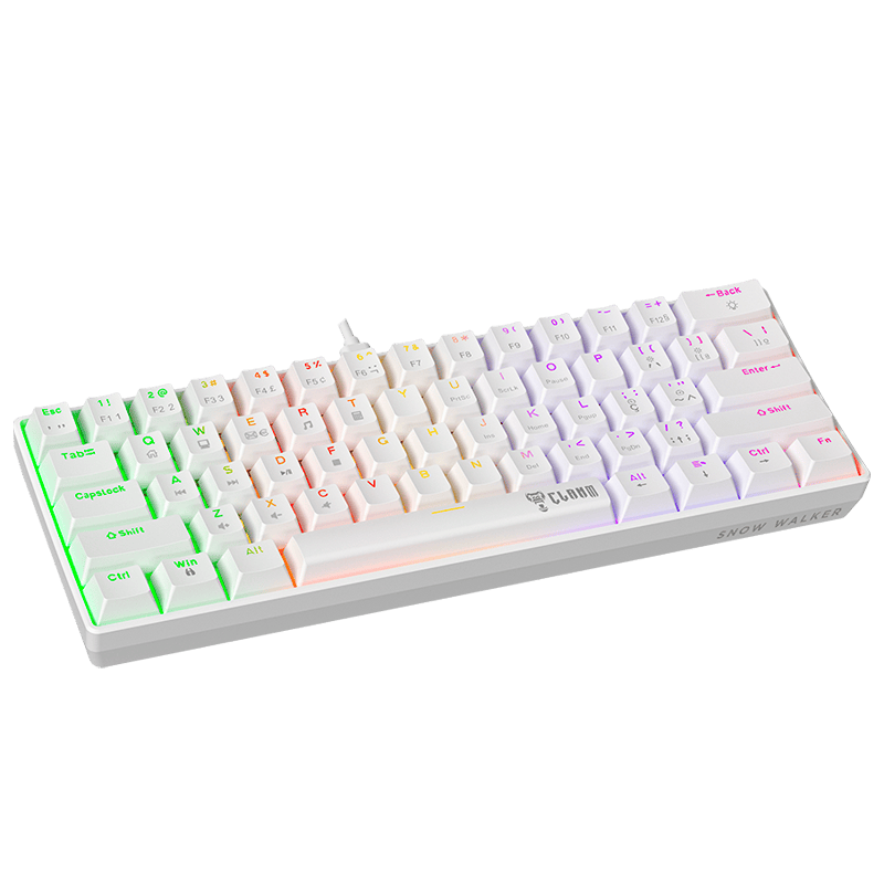 Teclado Gamer 60% Snow Walker V2 Clanm
